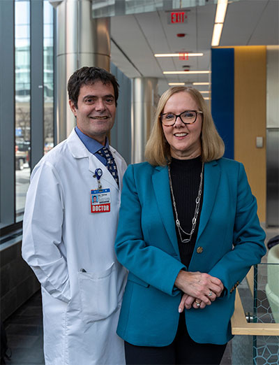 Clinical Pharmacist Nancy Shapiro and Dr. Fernando Testai