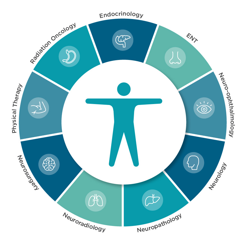 Representation of how experts across disciplines work together at every stage of your care.